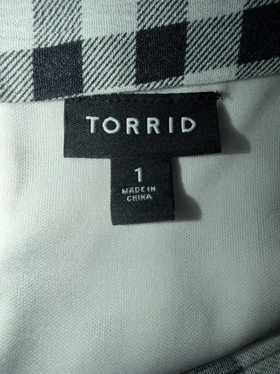 torrid Black and White Gingham Tiered Maxi Dress - Picture 2 of 7